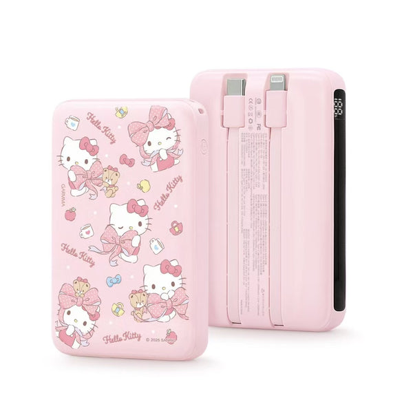 【門市發售】Garmma 永橙✖️Sanrio  Hello Kitty 10000mAh  數顯帶線外置充電器（只限香港發售，不設平郵）