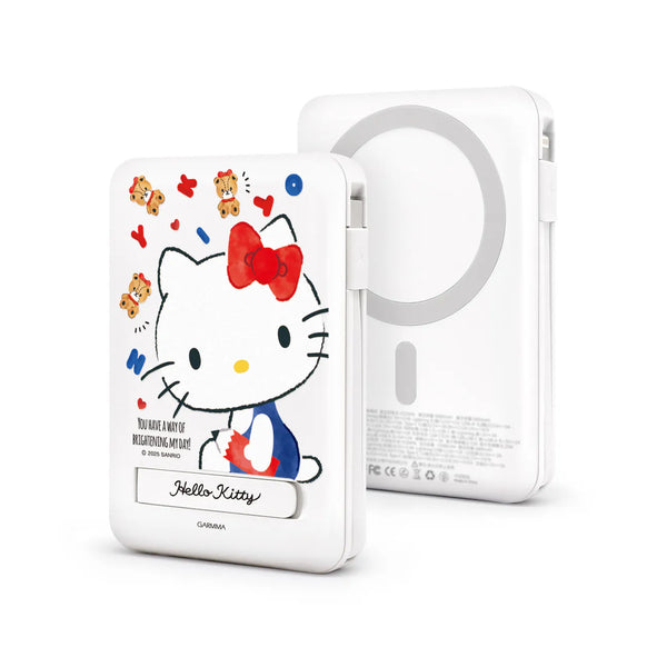 【門市發售】Garmma 永橙✖️Sanrio  Hello Kitty  10000mAh  數顯帶線磁吸外置充電器（只限香港發售，不設平郵）