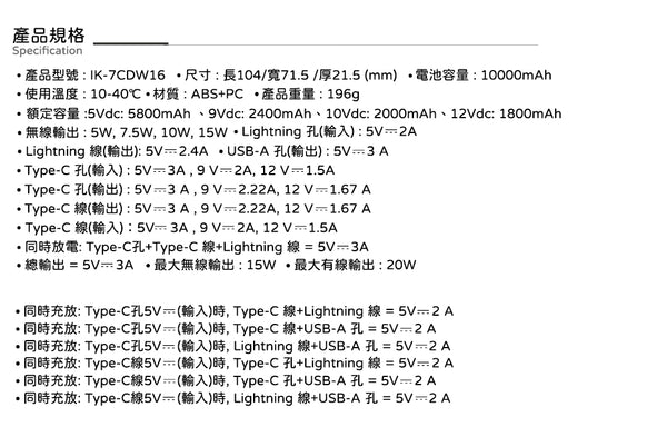 【門市發售】Garmma 永橙✖️Sanrio  Kuromi  10000mAh  數顯帶線磁吸外置充電器（只限香港發售，不設平郵）