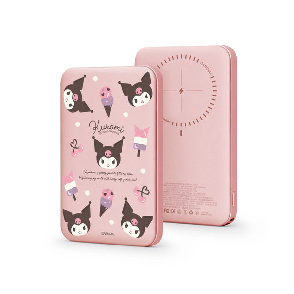 【門市發售】Garmma 永橙✖️Sanrio  Kuromi 5000mAh  磁吸外置充電器（只限香港發售，不設平郵）