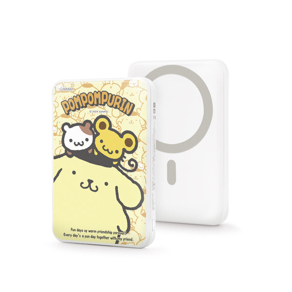 【門市發售】Garmma 永橙✖️Sanrio 布甸狗Pompompurin 10000mAh  磁吸無線外置充電器（只限香港發售，不設平郵）