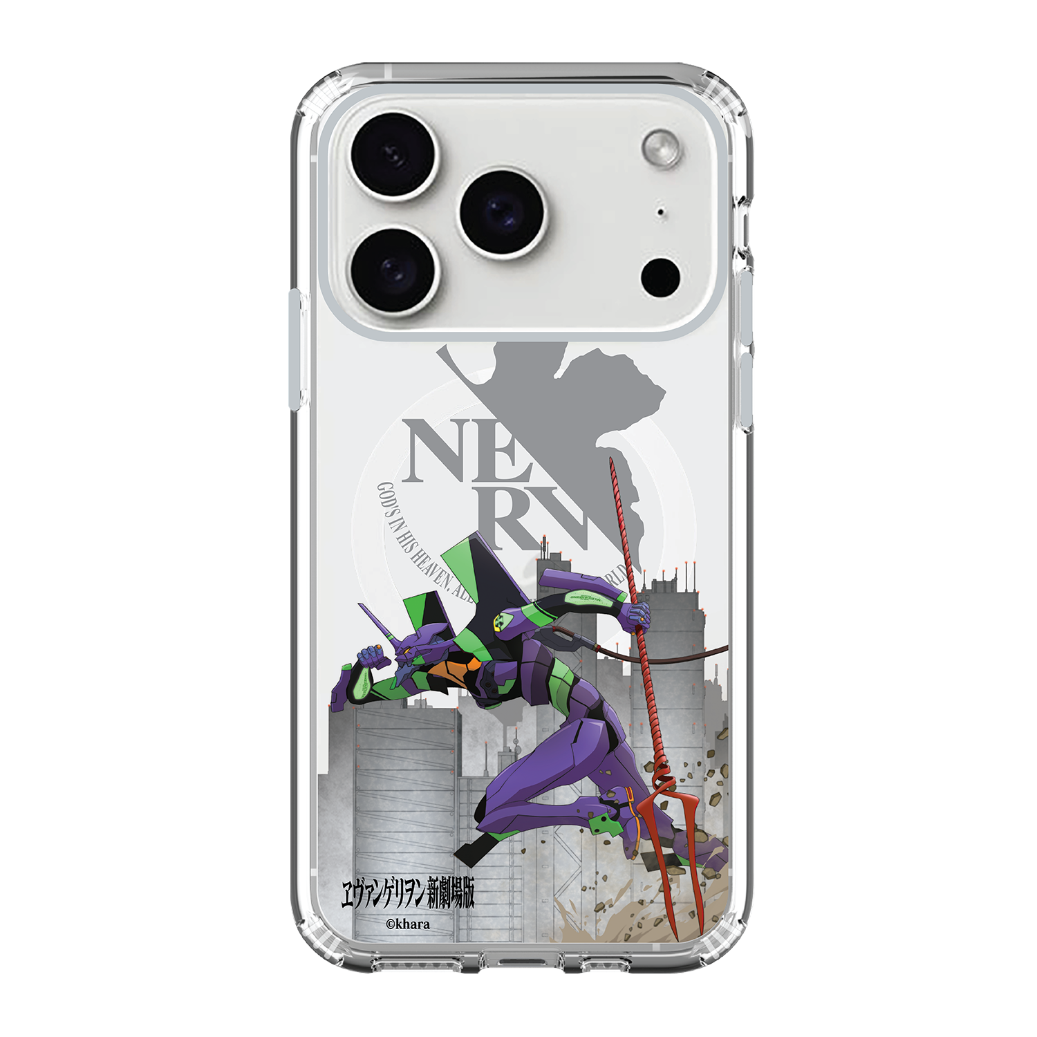 Evangelion Clear Case / iPhone Case / Android Case / Samsung Case  新世紀福音戰士 正版授權 全包邊氣囊防撞手機殼 (EVA-01(spear))
