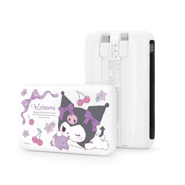 【門市發售】Garmma 永橙✖️Sanrio  Kuromi  10000mAh  數顯帶線外置充電器（只限香港發售，不設平郵）