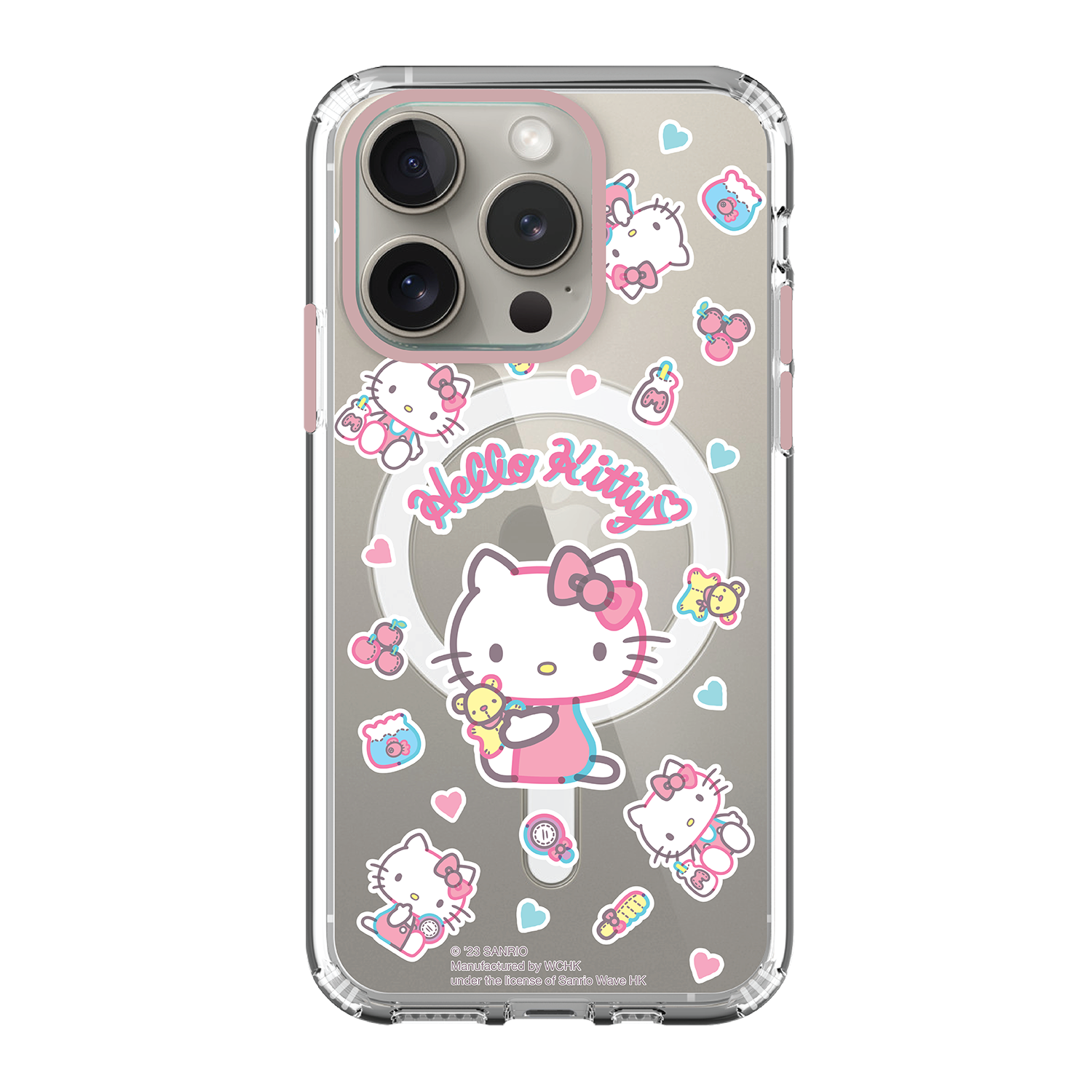 Hello Kitty Clear Case / iPhone Case / Android Case / Samsung Case 正版授權 全包邊氣囊防撞手機殼 (KT162)