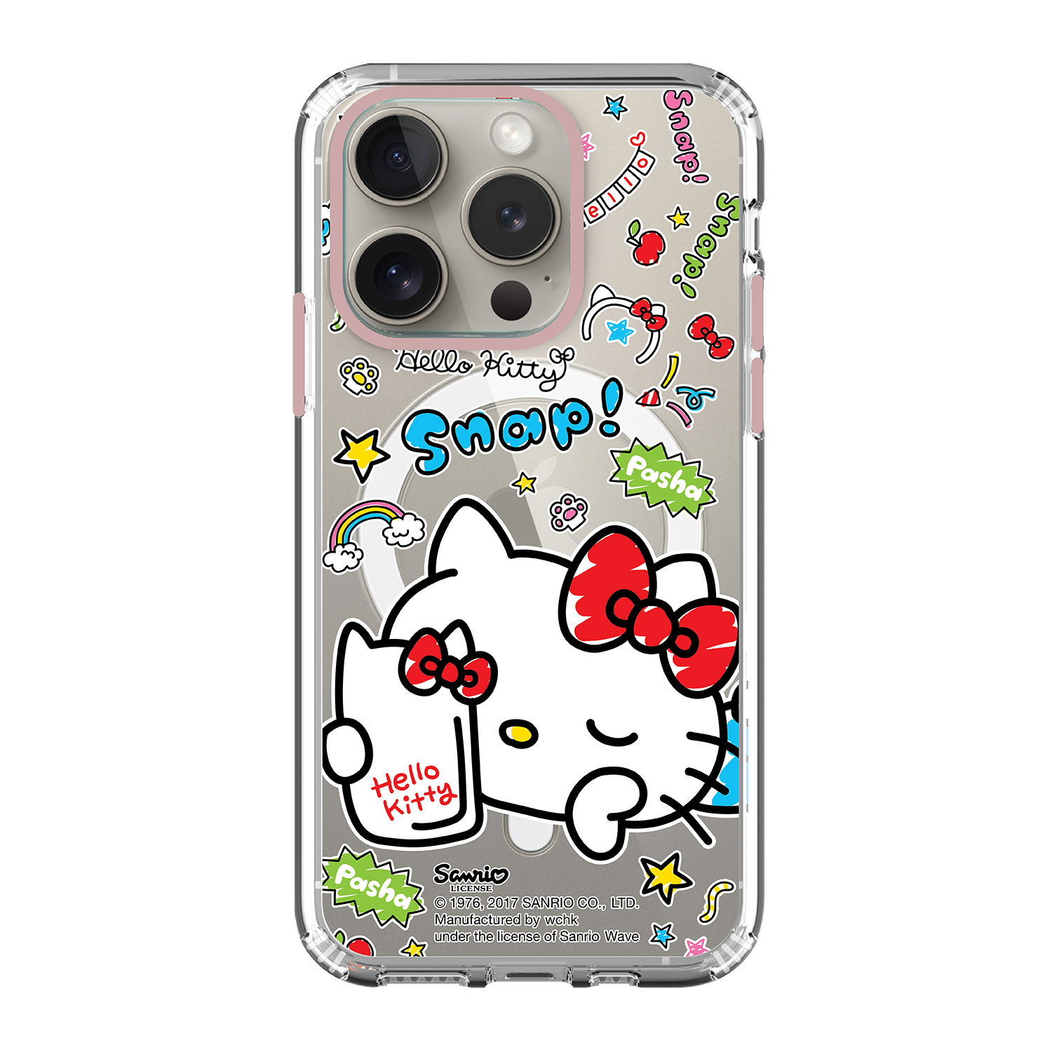 Hello Kitty Clear Case / iPhone Case / Android Case / Samsung Case 正版授權 全包邊氣囊防撞手機殼 (KT95M)