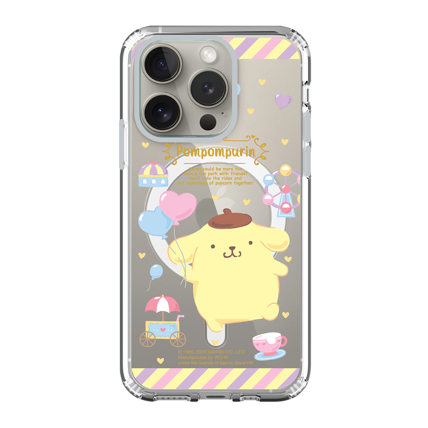 Pom Pom Purin Clear Case / iPhone Case / Android Case / Samsung Case 防撞透明手機殼 (PN100)